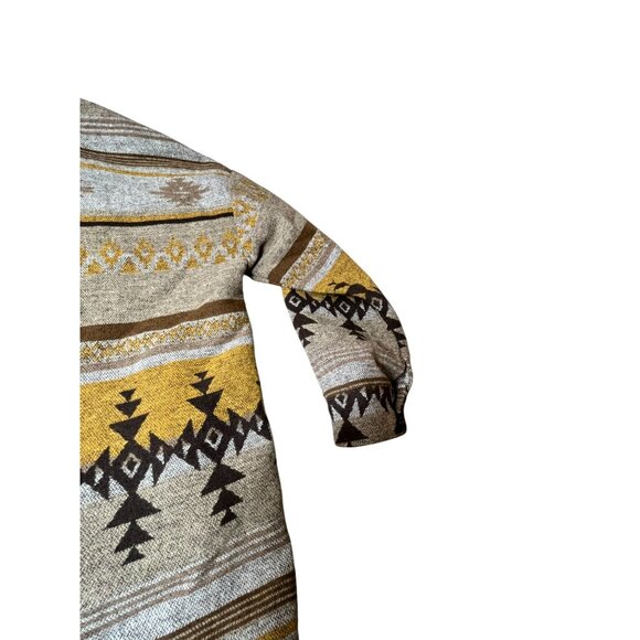 Southwestern Aztec Style Button-Up Shacket Womens Small Yellowstone‎ Vibes - Picture 3 of 16